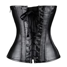 Corset en cuir véritable de haute qualité pour femme, gaine amincissante respirante et écologique à maintien moyen, service d'échantillons personnalisés - Product Image 4