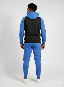 Custom DTG Print Logo Cotton Sweat Suits Screen Print <b>Zip</b> Hoodie Sets Streetwear Acid Wash Winter Air Men - Product Image 3