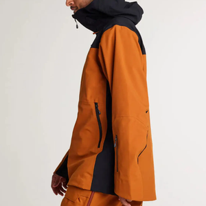 Chaqueta de esquí impermeable personalizada para hombre al por mayor, deportiva, transpirable, cortavientos, con cierre de cremallera, estilo casual y delgado. - Product Image 3
