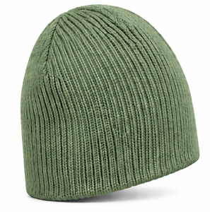 Gorro de Punto Acanalado Verde Oliva, Cálido, Elástico y Holgado, Gorro de Invierno Unisex - Product Image 3