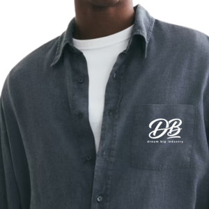 Camisa de mezcla de lino de corte holgado, transpirable y ligera, informal, con botones, para viajes de verano, fabricante OEM ODM personalizado - Product Image 3
