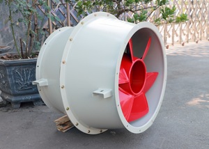 Ventilador Axial Rojo de Ducto del Grupo Phuong Linh, Ventilador de Extracción Industrial - Product Image 2