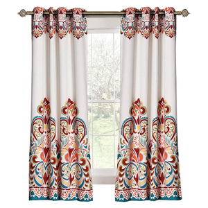 Cortinas de Última Moda para el Hogar, Tela Opaca con Estampado en Relieve, Paneles de Cortinas para Sala de Estar y Dormitorio - Product Image 1