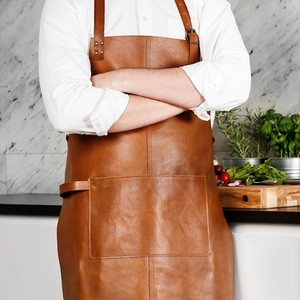 High performance <b>kitchen</b> <b>apron</b> with button closure polyester fabric designed for chefs restaurant staff and gardeners - Product Image 2