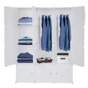 Libreria Organizzatore Contemporanea in Legno a 6 Cubi, Scaffale Aperto 3-2-1 Cubi in Bianco, Stili Moderni e Antichi - Product Image 2