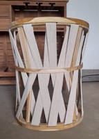 Silla de Comedor Moderna para Exteriores de Madera de Teca Sólida con Tejido de Cuerda Sin Cojines para Sala de Estar por KAG Furniture