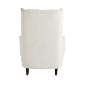 Sillón Moderno con Respaldo Alto y Patas de Madera, Tapizado en Tela, para Sala de Estar o Dormitorio - Product Image 4