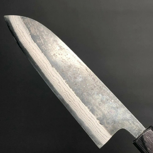 Cuchillo de Chef Personalizado Hecho a Mano por Burraq Ecommerce, Hoja de Acero al Carbono de 7 Pulgadas y 3.0 mm de Grosor, Mango de Madera y Cuero - Product Image 6