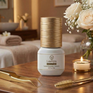 Pegamento para Extensión de Pestañas [Lashya] Signature Adhesive 1-2s, Fuerte Adhesión, Marca Privada, Suministro de Pegamento para Extensión de Pestañas, 10 ml - Product Image 1