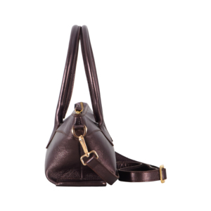 Women's Genuine Cow Leather Metallic Copper Shoulder Bag Luxury Underarm Top Handle Handbag Fashion Leather Purse Bulk Wholesale - Product Image 4