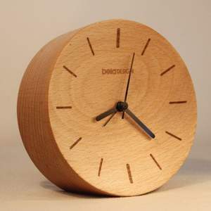 Horloge murale en bois massif de luxe, design Art Déco, pour la décoration de mariage et de salon - Product Image 5