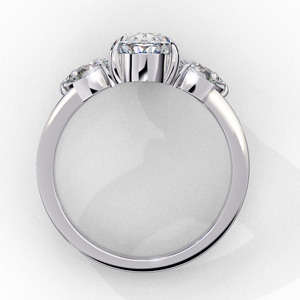 Anillo de Compromiso y Boda Solitario Ovalado de 1.30 CTW con Diamante Cultivado en Laboratorio CVD, Certificado IGI, Oro de 14K/18K con Baño de Rodio, Joyería Personalizada - Product Image 6
