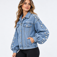 Vestes en jean de haute qualité, déchirées et usées, à manches longues, respirantes, couleur unie, fabrication OEM ODM
