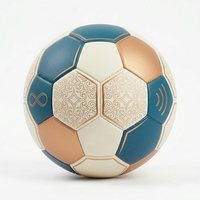 Ballon de football officiel de haute qualité, léger, pliable, résistant à l'eau, taille 5, en cuir PU, cousu à la machine, logo personnalisable, équipe