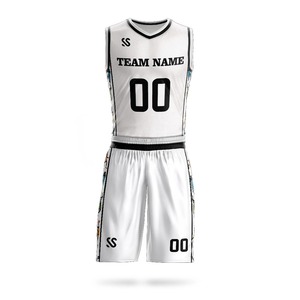 Custom Polyester <b>Basketball</b> <b>Jersey</b> Set Wholesale Adult Child <b>Kids</b> College <b>Basketball</b> Shirts Shorts Digital Sublimation Printing - Product Image 1