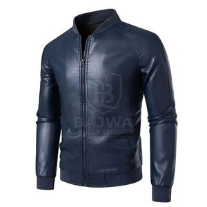 Classic Leather <b>Jacket</b> With Soft Lining Zipper Closure <b>Winter</b> Fashion <b>Jacket</b> For Streetwear Outdoor And Export Business - Product Image 3