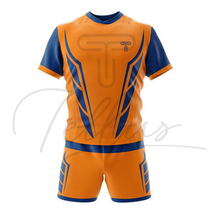 2026 New Design Plus <b>Size</b> Adult Rugby <b>Football</b> Uniform Breathable Short Sleeve Quick Dry Set with Heat-Transfer Printing - Product Image 5