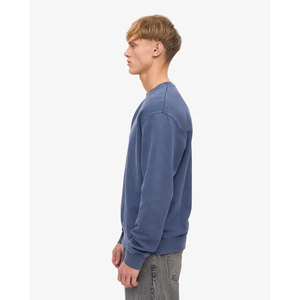 เสื้อสเวตเชิ้ตทรงบ็อกซี่ฟิต สไตล์สตรีทสำหรับผู้ชาย คอกลม ลุคย้อมสีแบบแอซิดวอช เสื้อสเวตเชิ้ตพิมพ์ลายสีซีดสไตล์ลำลองสำหรับผู้ชาย - Product Image 2