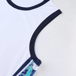 Wholesale Breathable Moisture-Wicking Windproof Regular Fit Sleeveless Basketball Apparel T-<b>Shirts</b> for Unisex-Customized Colors - Product Image 6