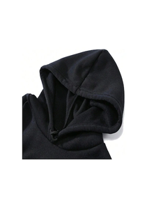 Sweat-shirt à capuche noir Sajah pour garçons, unisexe, décontracté, en coton, avec logo imprimé, poche avant, coupe classique, pour l'automne - Product Image 6