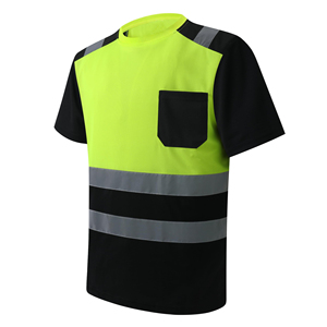 Camiseta de Alta Visibilidad en Oferta, Nuevo Diseño Personalizado, Transpirable, Cuello Redondo, Reflectante, para Construcción y Carreteras, Camisetas de Seguridad - Product Image 1