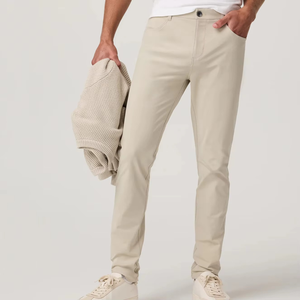 Wholesale Men's 5 Pockets Tapered Pants Stretch Mid Rise Quick Dry Lightweight Breathable Casual Outdoor Outdoor - Product Image 1