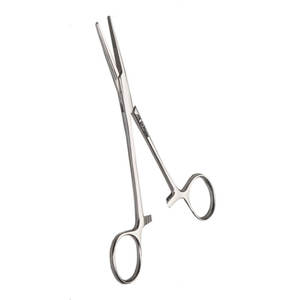 Pinzas Kelly Manuales de Acero Inoxidable de 5.5 Pulgadas de Largo, Sin Mecanismo de Trinquete, Instrumento Quirúrgico de Precisión, Hojas Curvas y Rectas, CE - Product Image 1