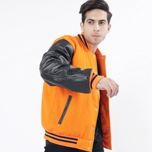 เสื้อแจ็คเก็ตเบสบอลทรงสลิมฟิตสำหรับผู้ชาย แบรนด์ FLY HUMBLE SPORTSWEAR ดีไซน์ทันสมัย กันน้ำ กันลม เหมาะสำหรับใส่ลำลองในฤดูหนาว สไตล์วิทยาลัย - Product Image 3
