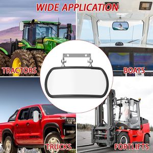 Espejo Retrovisor Lateral de Acero Inoxidable para Tractores, Montacargas, Camiones y Maquinaria Agrícola, Compatible con John Deere y Kubota - Product Image 4