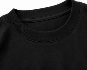 เสื้อยืดคอกลมแขนสั้นโอเวอร์ไซส์สีดำสำหรับผู้หญิง ผ้าคอตตอนเจอร์ซีย์ พิมพ์ลาย สวมใส่สบาย สไตล์เกาหลี สำหรับฤดูร้อน รับสกรีนโลโก้ - Product Image 2