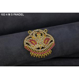 Colgante de circonita para mujer, elegante colgante de aleación chapado en oro antiguo para mujer, colgantes de aleación chapados en oro - Product Image 3