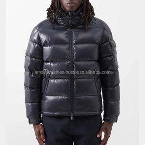 Chaqueta acolchada gruesa con cierre de cremallera y capucha personalizada 2024 para mujer, diseño de burbujas con cuello levantado, tela de lona de talla grande para hombre de invierno - Product Image 5