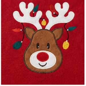 <b>Women</b> Red <b>Christmas</b> Reindeer Graphic Crew Neck <b>Sweatshirt</b> Long Sleeve Casual Holiday Winter Pullover - Product Image 5