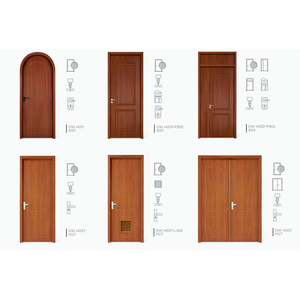 Puerta Interior DEWOO Personalizada de Doble Hoja en WPC, Impermeable, con 5 Años de Garantía, Diseño Moderno para Oficina - Product Image 2