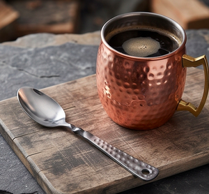 Juego de Cubiertos de Metal Forjado a Mano con Estuche de Cuero, Cuchara, Tenedor y Cuchillo, para Camping y Aire Libre, Estilo Vintage, Diseño Duradero - Product Image 4