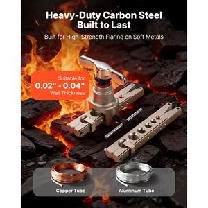 Herramienta de abocardado excéntrico de 45 grados para HVAC, para tubos de cobre y aluminio de 1/4, 3/4, 6 y 19 mm, con medidas métricas y SAE - Product Image 5