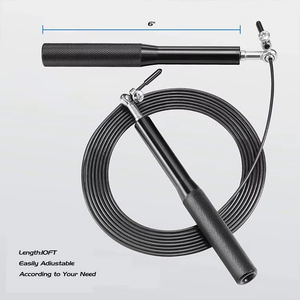 Custom Logo Free Adjustable Fitness Metal Aluminium Bearing New Speed Yellow PVC Skipping Jump Rope Top Quality 2026 - Product Image 2