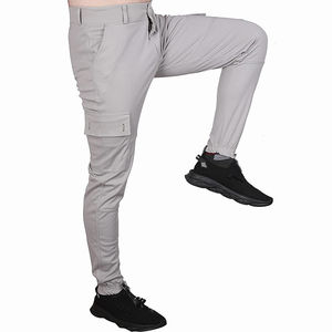 Pantalones Cargo Casuales de Lona para Hombre, Cintura Media, Transpirables, Ecológicos, Color y Logotipo Personalizables, Cierre con Cordón Ajustable - Product Image 3