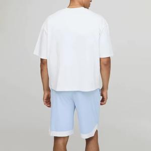 Ensemble court 2 pièces pour homme, t-shirt et short d'été, ensemble de survêtement, short cargo, coton respirant - Product Image 3
