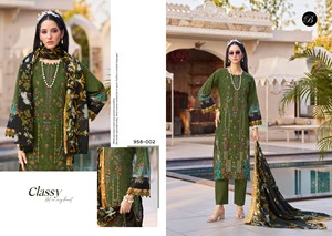 Ensemble Salwar Kameez en pur coton pour femmes, prêt-à-porter, imprimé, entièrement cousu, style pakistanais, vêtements d'été - Product Image 5
