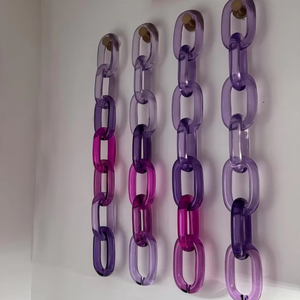 Sculpture murale décorative en chaîne de résine époxy design pour une décoration murale moderne et élégante, pièce d'art artisanale en résine. - Product Image 1