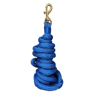 Nueva Cuerda de Nylon Azul para Caballos con Gancho de Latón, 10 Pies de Largo, Equipo de Entrenamiento Ecuestre Resistente - Product Image 1
