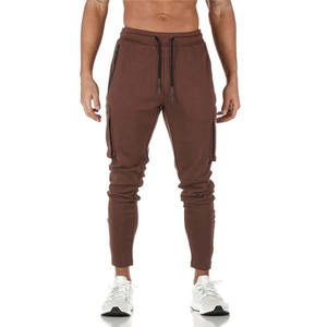 Men's <b>Brown</b> Sweatpants Elastic Waist Drawstring Casual <b>Joggers</b> Midweight Knitted Autumn Wear - Product Image 1