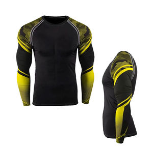 Rashguard de Manga Larga para Hombre, para BJJ, MMA y Muay Thai, Compresión, Jiu Jitsu No Gi, Spandex/Nylon, Anti-UV UPF50 - Product Image 3