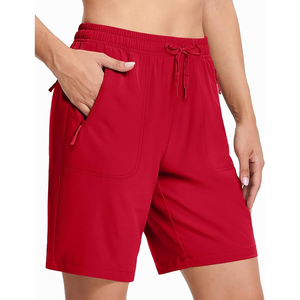 Soldes d'été : Shorts en twill extensible coupe slim pour homme, couleurs vives ; et shorts taille haute confortables pour femme avec cordon de serrage. - Product Image 2