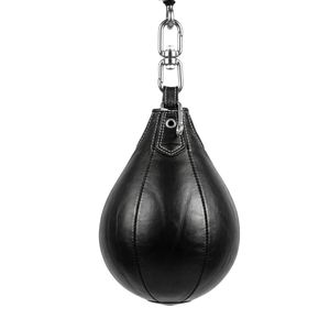 Balón de Boxeo Profesional de Cuero Negro, Ligero, para Entrenamiento de Reflejos, para Práctica de Habilidades y Acondicionamiento Físico - Product Image 3