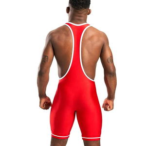 2026 Men's Sleeveless <b>Boxer</b> Shorts Sport Suit Swimming Athletic Wrestling Fitness Gymnastics Summer Leotard Wrestling Suit - Product Image 2