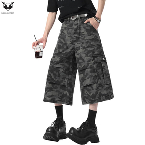 Pantalones Cortos de Mezclilla para Hombre, Diseño Personalizado, Estilo Urbano, Corte Recto, Casual, Lavado Claro, Verano 2026, Última Tendencia, Alta Calidad - Product Image 6