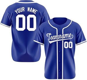Maillot de baseball respirant personnalisé - T-shirt à manches courtes avec nom, numéro et logo pour un usage unisexe en été - Product Image 1