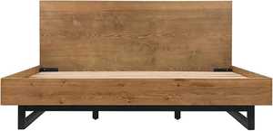 TNT Traditional Solid Oak Wood <b>Double</b> <b>Platform</b> <b>Bed</b> Frame Durable Metal Base Espresso Finish Multi-Color Options Non-Foldable - Product Image 4